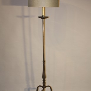 Silver Pewter Floor Lamp
